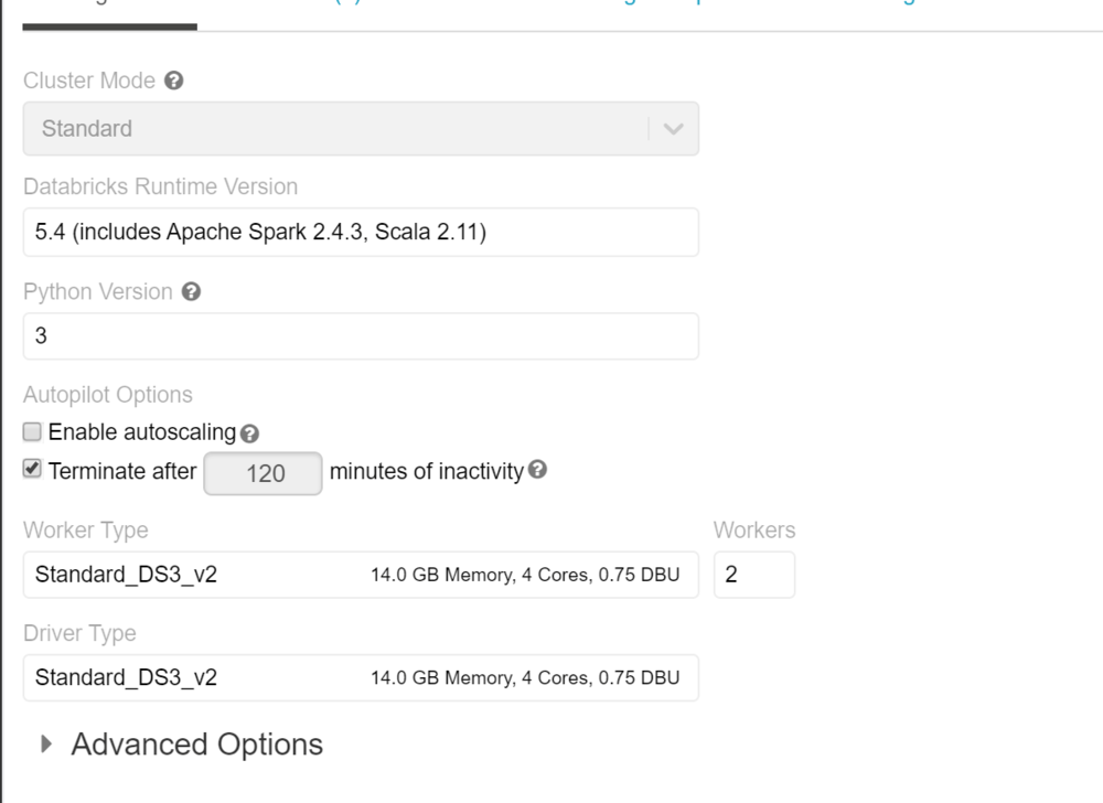 Databricks Cluster Setup